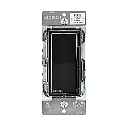 Decora Black Universal Rocker 3-Way Slide Dimmer