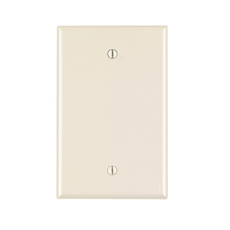 One-Gang Midway Size Light Almond Blank Wall Plate