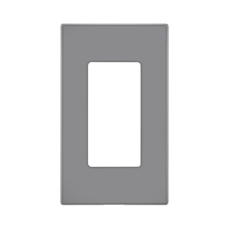 Decora One-Gang Light Gray Screwless Wall Plate
