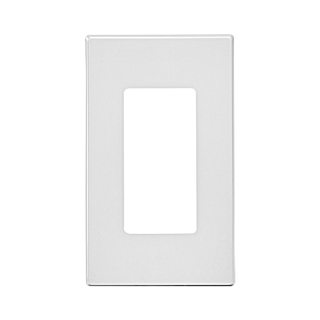 Decora One-Gang White Screwless Wall Plate
