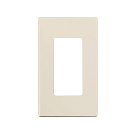 Decora One-Gang Light Almond Screwless Wall Plate