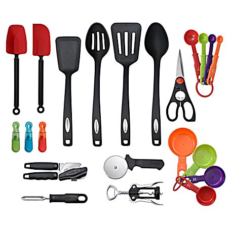 22 Pc Multi-Color Tool & Gadget Set