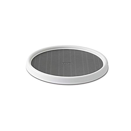 12 in White/Gray Non-Skid Turntable