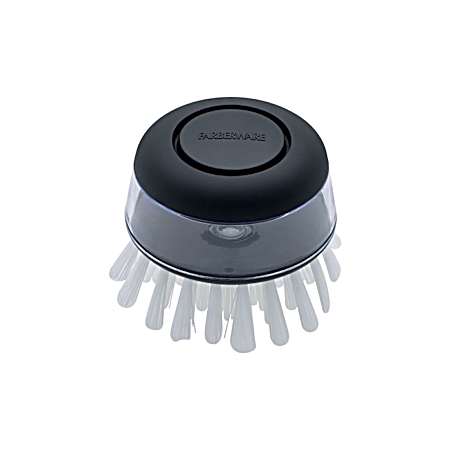 Professional Black Soap Dispensing Palm Brush