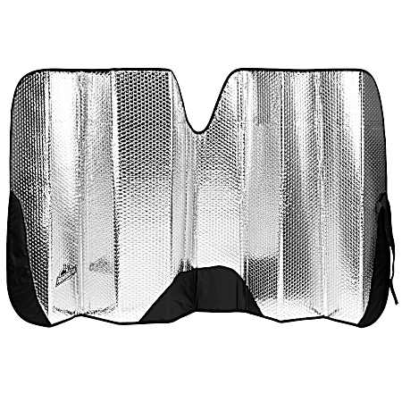 Universal 55 In. x 27.5 In. Black/Grey EPE Foam W/Fabric Deco Sun Shade