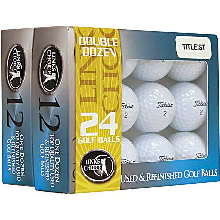 Titleist Used & Refinished Golf Balls - 24 Pk