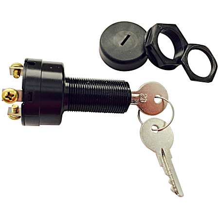 Plastic Body 3 Position Ignition Switch for Marine Applications