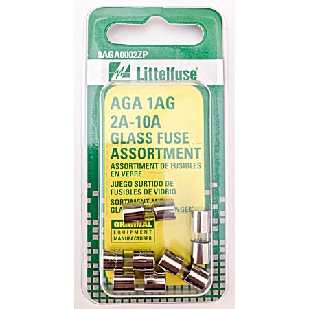 AGA 1AG 2A-10A Glass Fuse Assortment