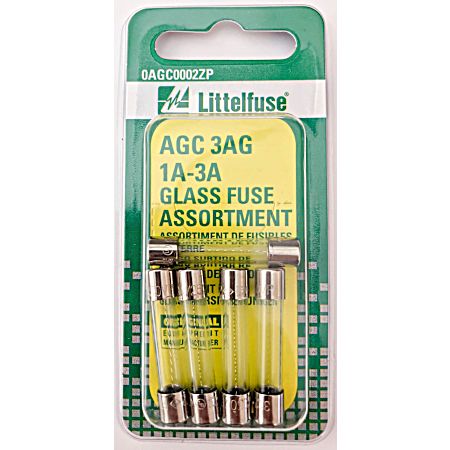 AGC 3AG 1A-3A Glass Fuse Assortment