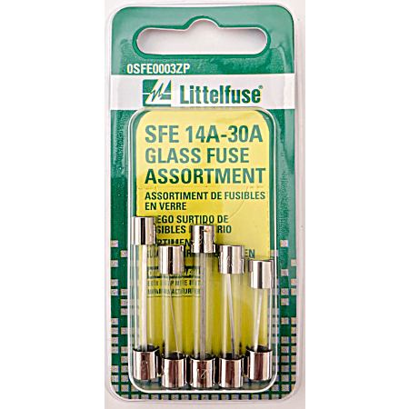 SFE 14A-30A Glass Fuse Assortment