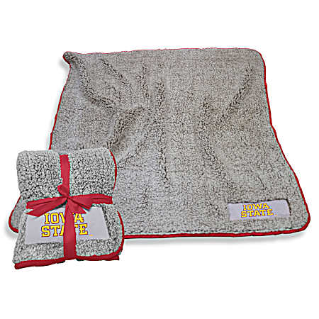 Iowa State Cyclones Grey Frosty Fleece Throw