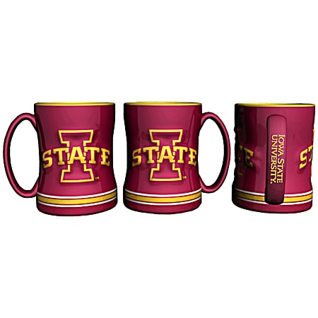 Iowa State Cyclones 14 oz Sculpted Relief Mug