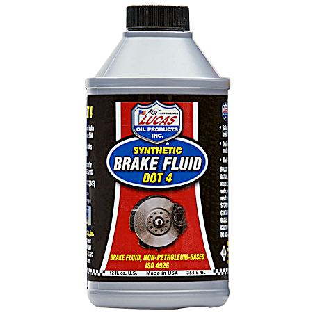12 fl oz Synthetic DOT 4 Brake Fluid