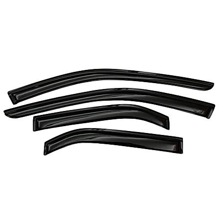 Auto Ventshade 4 Pc Dark Smoke Side Window Deflectors for 2015-20 Chevrolet Colorado Crew Cab