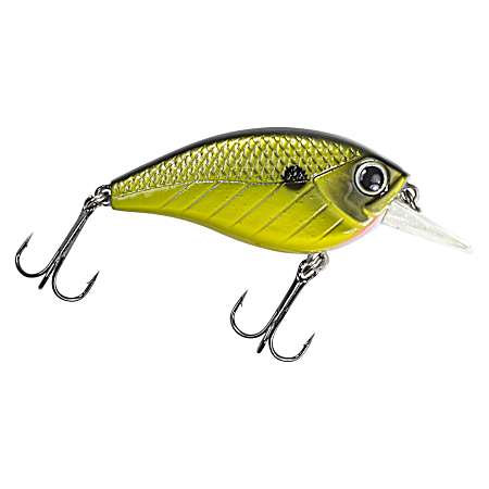 Shock Yellow Impact Jolt Flat Sided Squarebill Crankbait