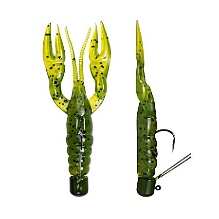 Watermelon Seed Pre-Rigged Finesse Craw Plastic Crayfish