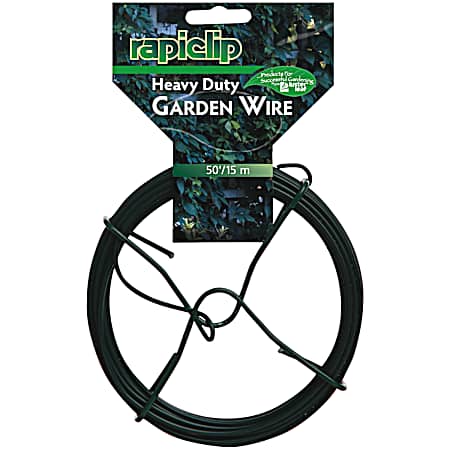 50 ft Green Heavy-Duty Garden Wire