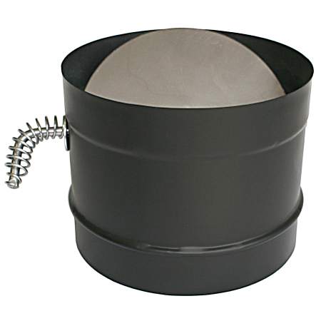 DuraBlack Wood Stove 6 In. Pipe Damper Section