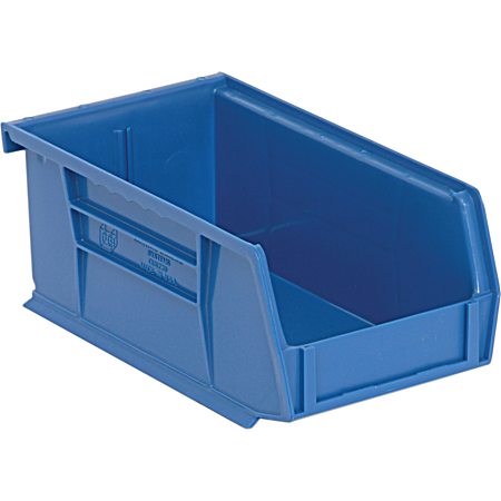7.375 x 4.125 x 3 Blue Heavy-Duty Ultra Stack & Hang Bin