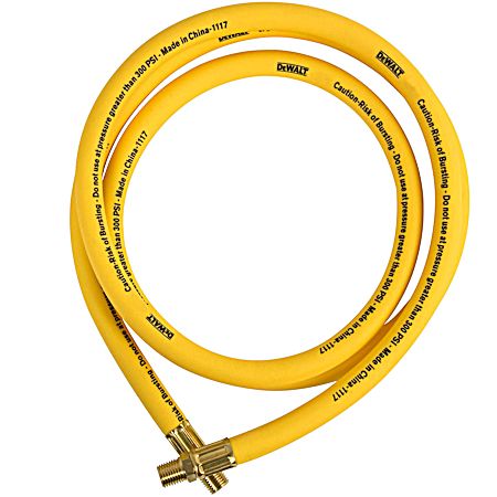 1/2 in Yellow Premium Hybrid Lead-In Air Hose