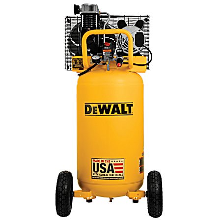 25 gal Yellow Vertical 200 PSI Portable Air Compressor