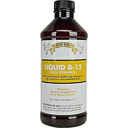 Liquid B-12 w/ Vitamin K - 16 Oz.