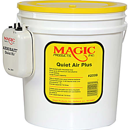 8-qt White/Yellow Quiet Air Plus Bucket