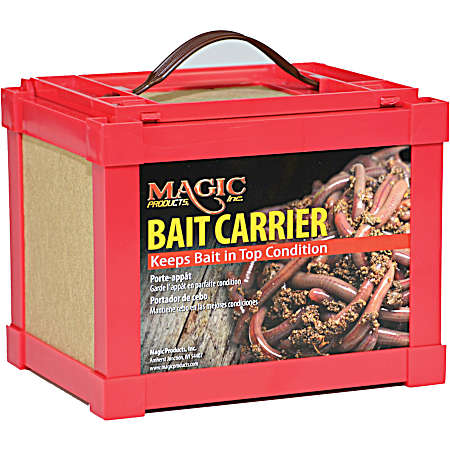 Dual-Lid Fiberboard Bait Carrier