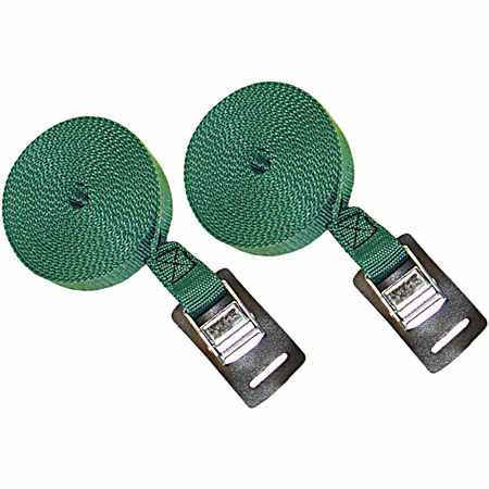 15 ft Green Canoe & Kayak Load Straps - 2 Pk