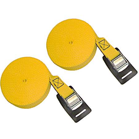 18 ft Yellow Canoe & Kayak Load Straps - 2 Pk