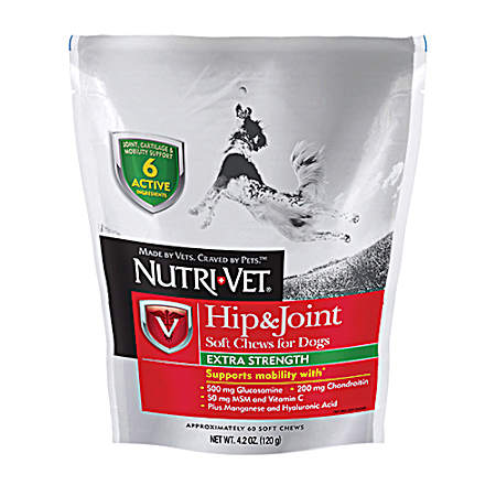 4.2 oz Extra Strength Hip & Joint Soft Chews for Dogs
