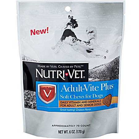 6 oz Adult-Vite Plus Soft Chews for Dogs