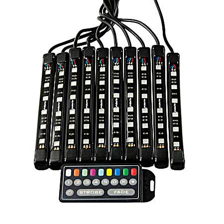 Moto LED RGB Waterproof Remote Controlled LED Strip Kit for Motorcycles