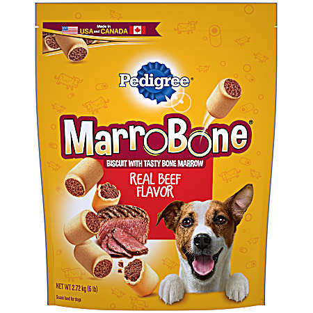 MarroBone Beef Flavor Dog Treats, 6 lbs