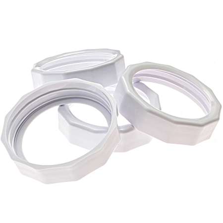 Tough Band White Regular Mouth Canning Jar Bands - 4 Pk