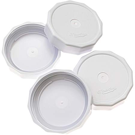 Tough Tops White Regular Mouth Canning Jar Lids - 4 Pk