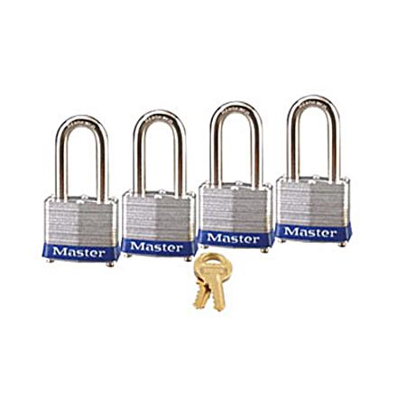 4 Pk. Laminated Steel Padlocks