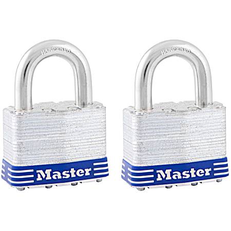 2 Pk. Laminated Steel Padlocks - 5T