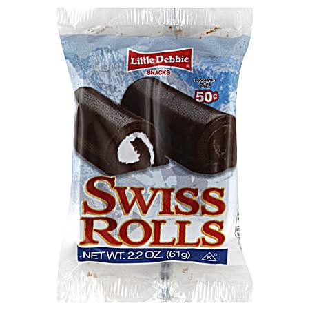 Swiss Rolls - 2.2 Oz.