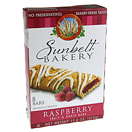 Raspberry Fruit & Grain Bars - 8 Pk