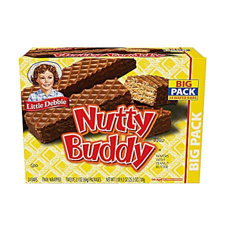 Nutty Buddy Big Pack - 24 Bars