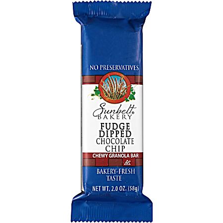 Fudge Dipped Choc. Chip Chewy Granola Bar - 2 Oz.