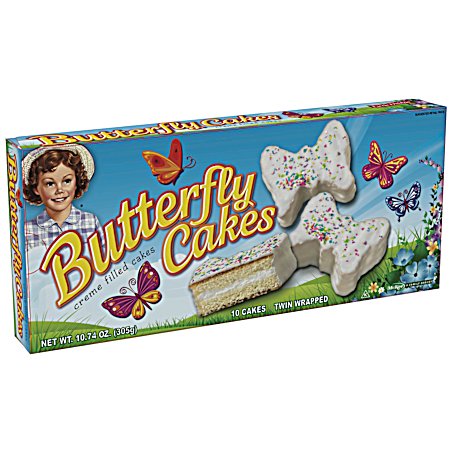 10.74 oz Butterfly Vanilla Cakes
