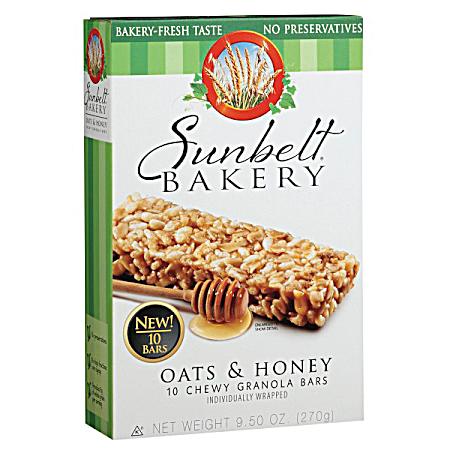 Oats & Honey Chewy Granola Bars - 10 Pk