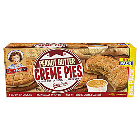 18.6 oz Peanut Butter Creme Pies Big Pack