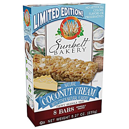 Coconut Cream Chewy Granola Bars - 8 Pk
