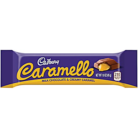 Caramello 1.6 oz Milk Chocolate & Creamy Caramel Candy Bar