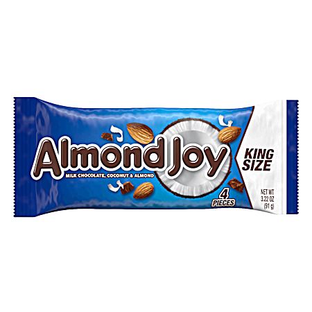 3.22 oz King Size Milk Chocolate, Coconut & Almond Candy Bar