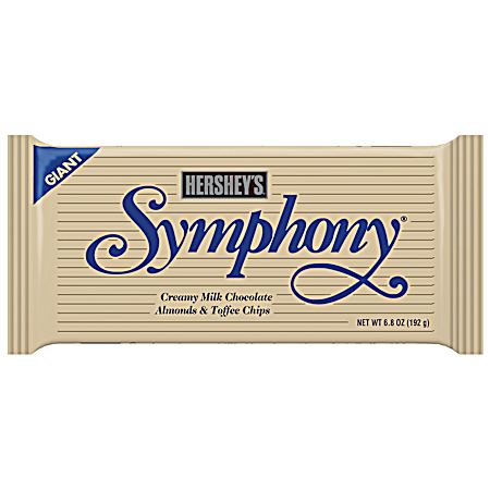 Symphony Giant 6.8 oz Milk Chocolate, Toffee & Almond Candy Bar