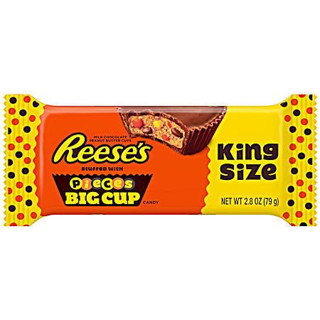 2.8 oz Milk Chocolate, Peanut Butter & Reese's Pieces Candy Cup